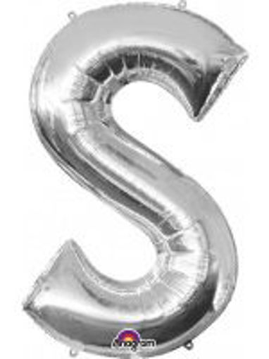 Picture of SILVER LETTER S FOIL BALLOON